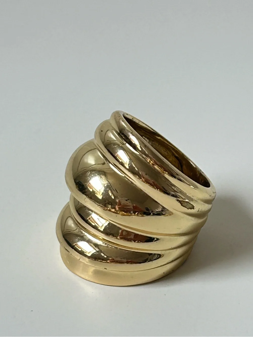 Gold & Silver Costume 2pc Ring Set